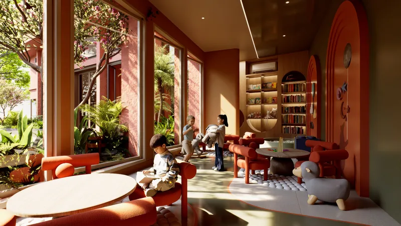 Saint Tropez Naithon — the library corner of the kids club