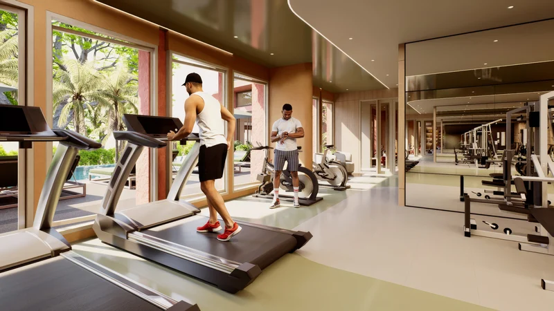 Saint Tropez Naithon — the strength training area of the gym